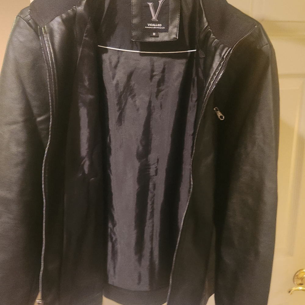 Vicalled leather jacket